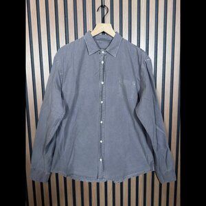 Frank & Eileen Shirt Large Mens Gray Long Sleeve Casual Pocket Collared Button